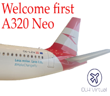 Welcome first AUA A320 Neo - given for completing the Welcome first AUA A320 Neo Challenge