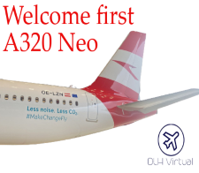 Welcome first AUA A320 Neo - given for completing the Welcome first AUA A320 Neo Challenge