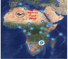 African Tour - given for completing the African Tour 2019