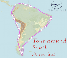 Tour around South America - given for completing the Tour around South America