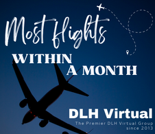 Most Flights within a Month - given for completing the most Flights within a Month