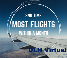 2nd time most Flights within a Month - given for completing the most Flights within a Month the second time