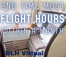 2nd time most Flight hours within a Month - given for completing the most Flight Hours within a Month the second time