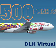 500th Flight - given for completing 500 Flights for DLHv