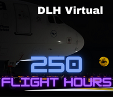 250 Flight Hours - given for completing 250 Flight Hours for DLHv